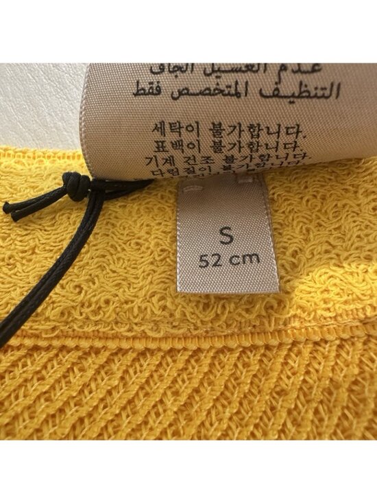 NWT GUCCI Hat Sun Visor Straw Yellow Sz S 100% Authentic